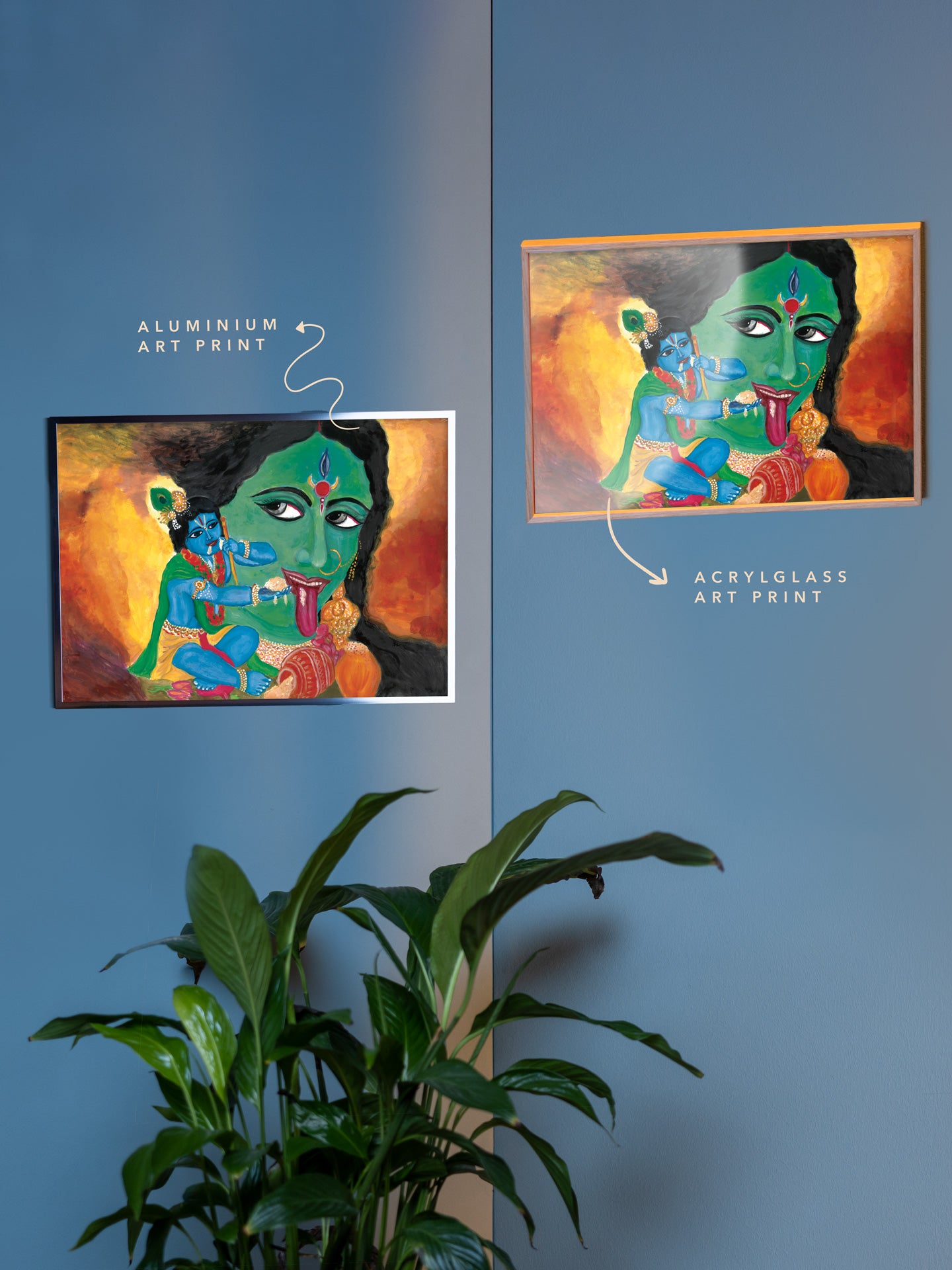 KRISHNA FEEDING KALI