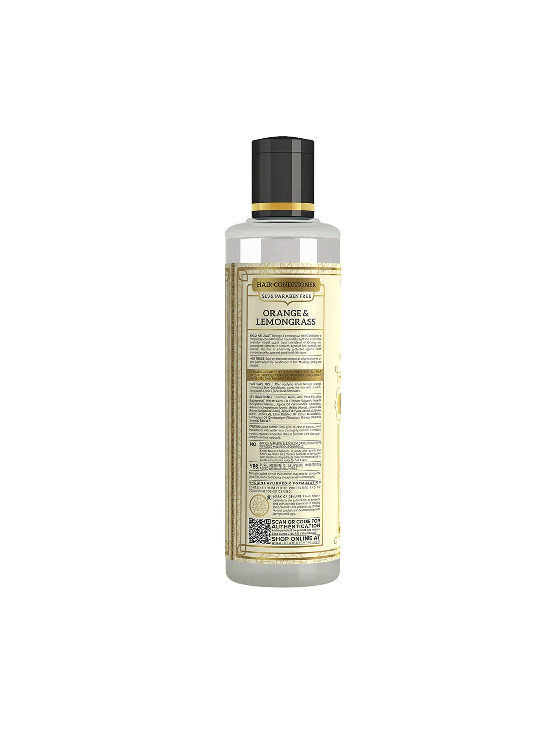 Khadi Herbal Hair Conditioner ORANGE & LEMONGRASS