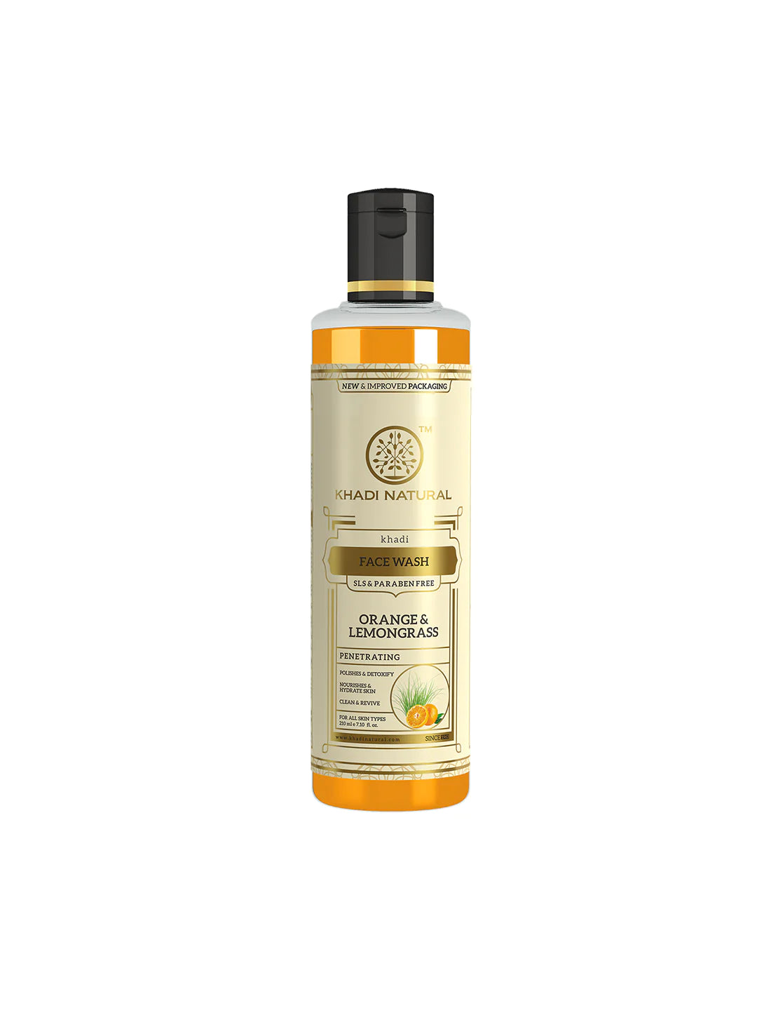 Khadi Herbal Face Wash ORANGE & LEMONGRASS