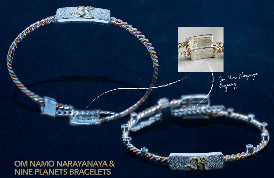 OM NAMO NARAYANAYA & NINE PLANETS BRACELETS