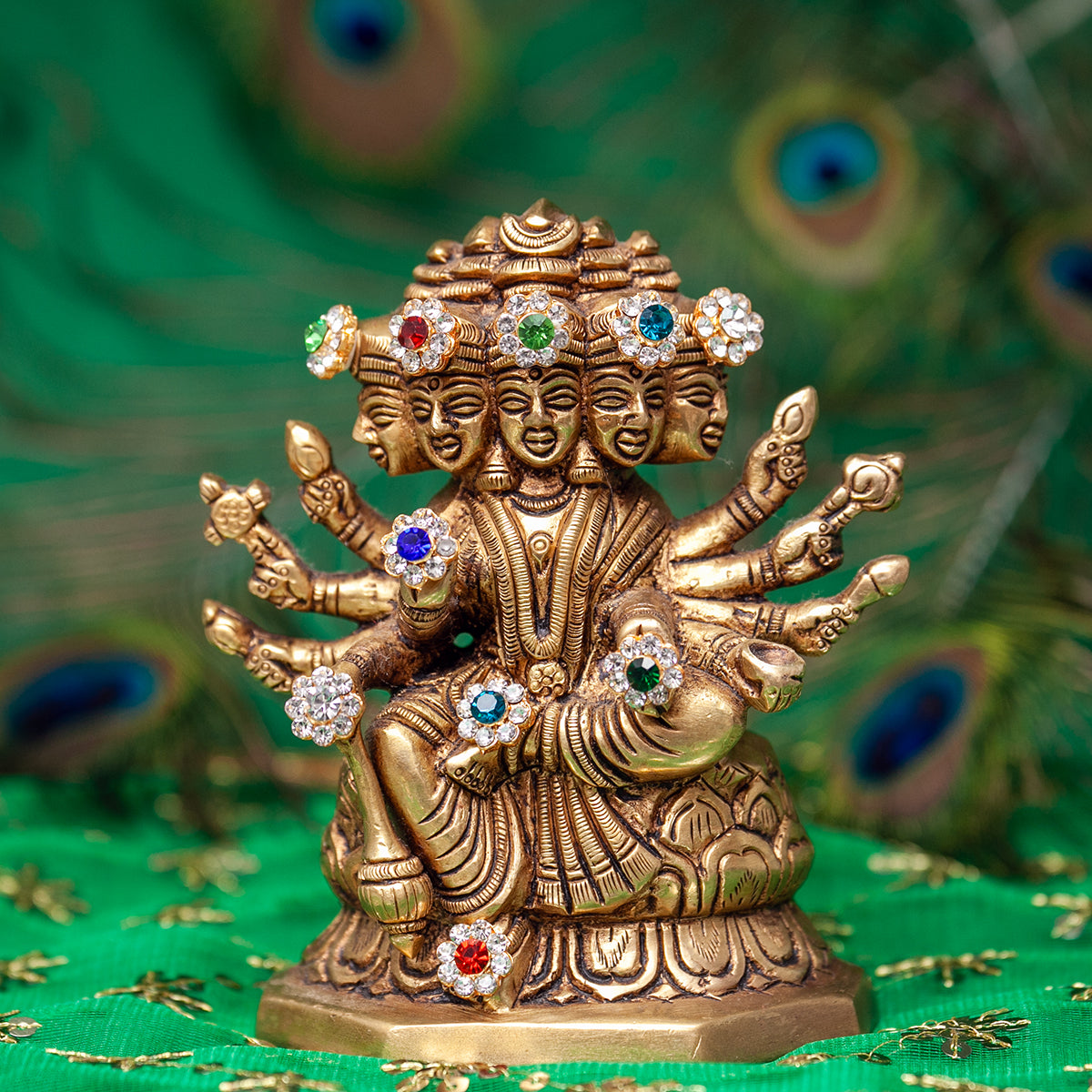 Pietra Pottu - Fiore / 11 mm / Gioielli in pietra per decorazioni di divinità