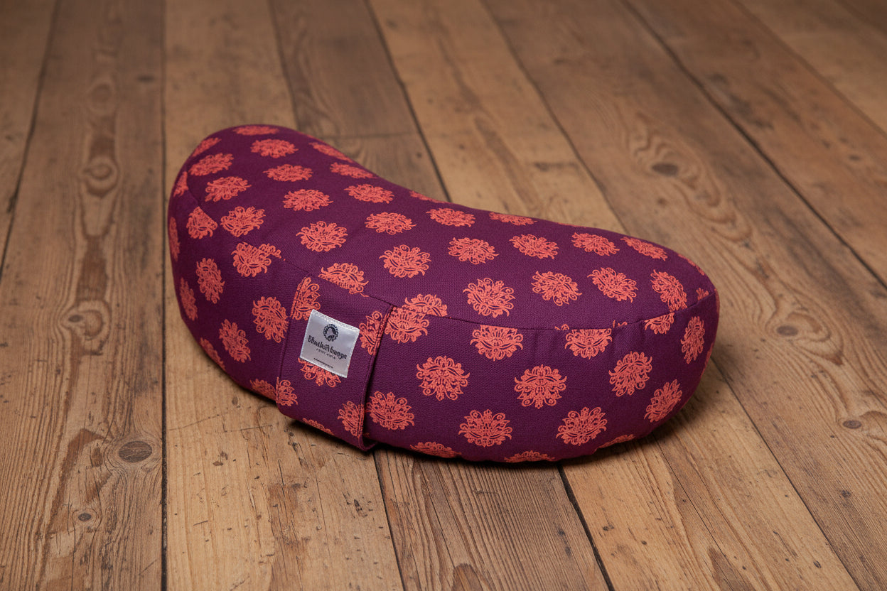 Meditation Cushion, Half-moon, Orchid Lotus
