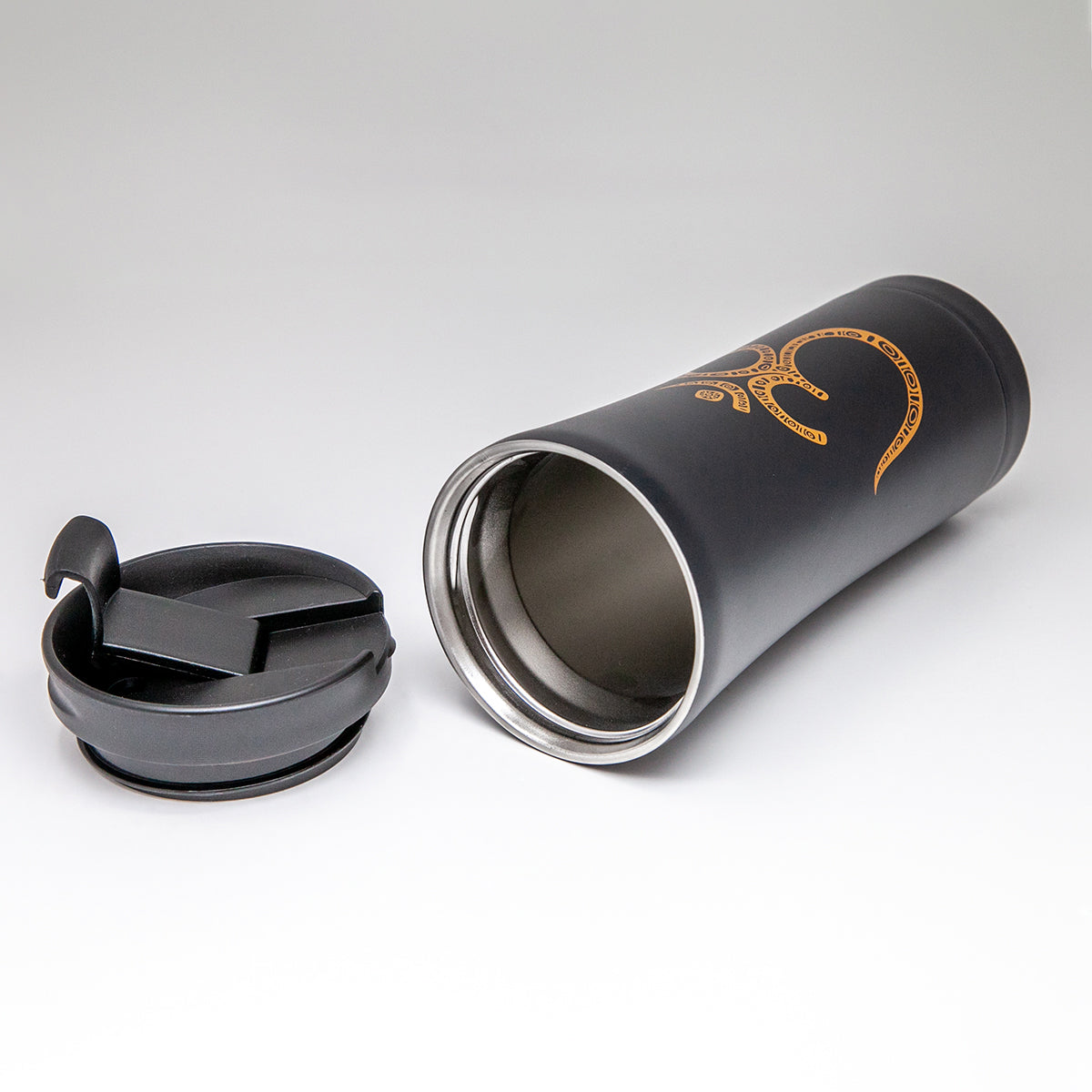 Tazza termica in acciaio inox BIG, 480ml, OM, nero