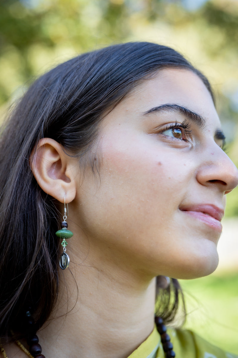 Earrings Jade Tilak (Large)