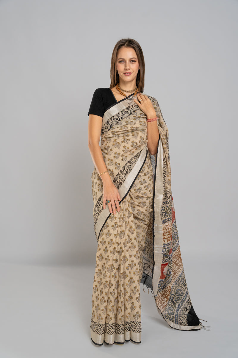 Slub Cotton Saree