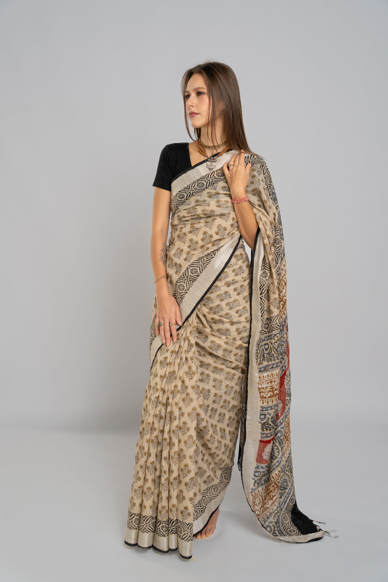 Slub Cotton Saree