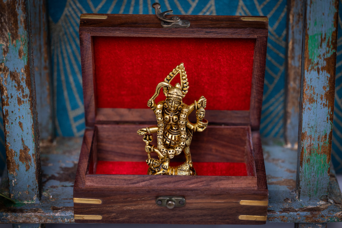 Carved Wooden Treasure Box