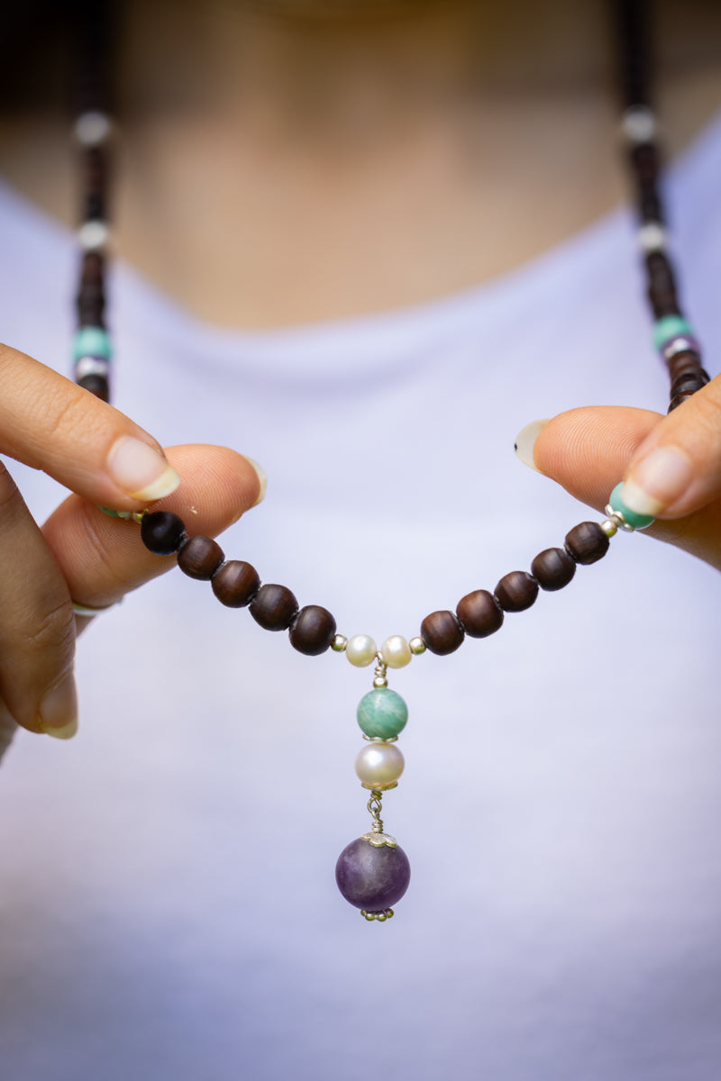 Amethyst Blue Tulsi Pendant