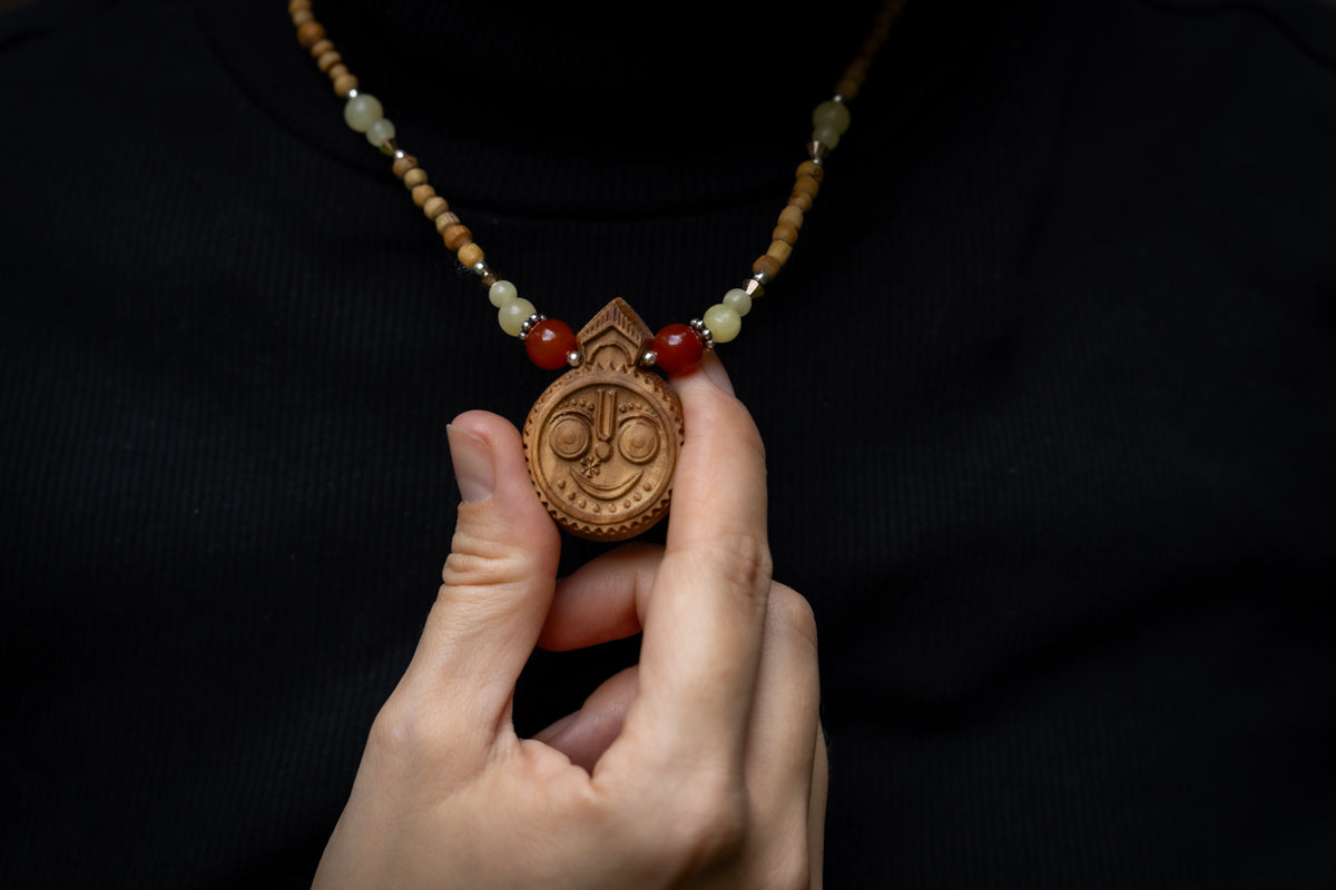 JAGANNATH Tulsi Round Pendant