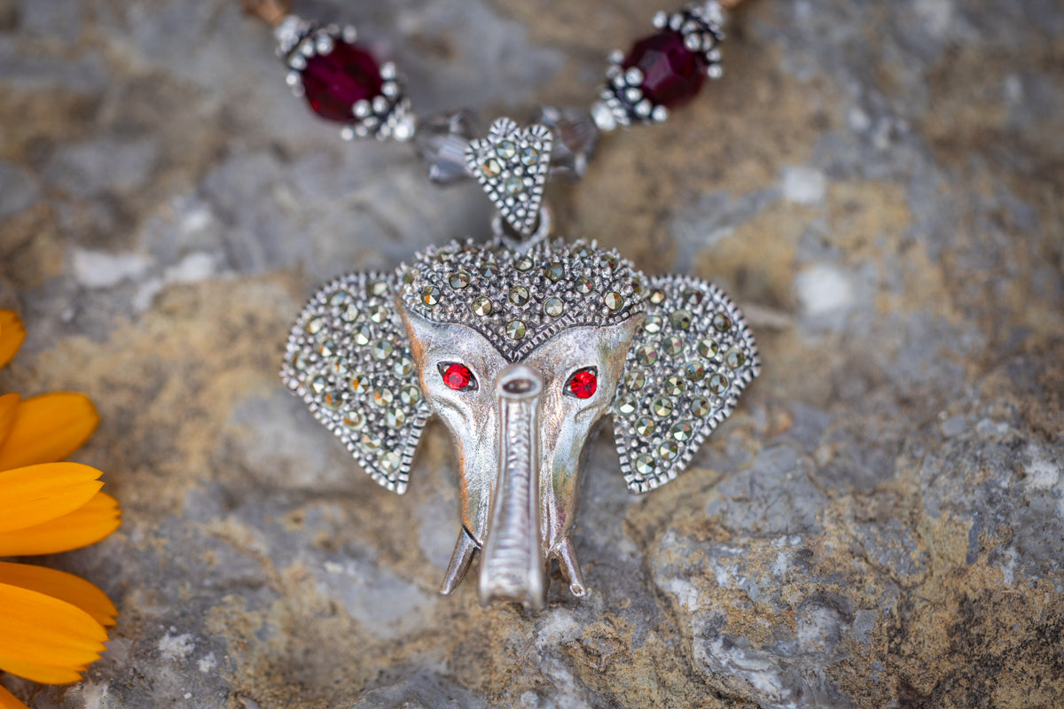 GANESHA Tulsi Pendant Necklace