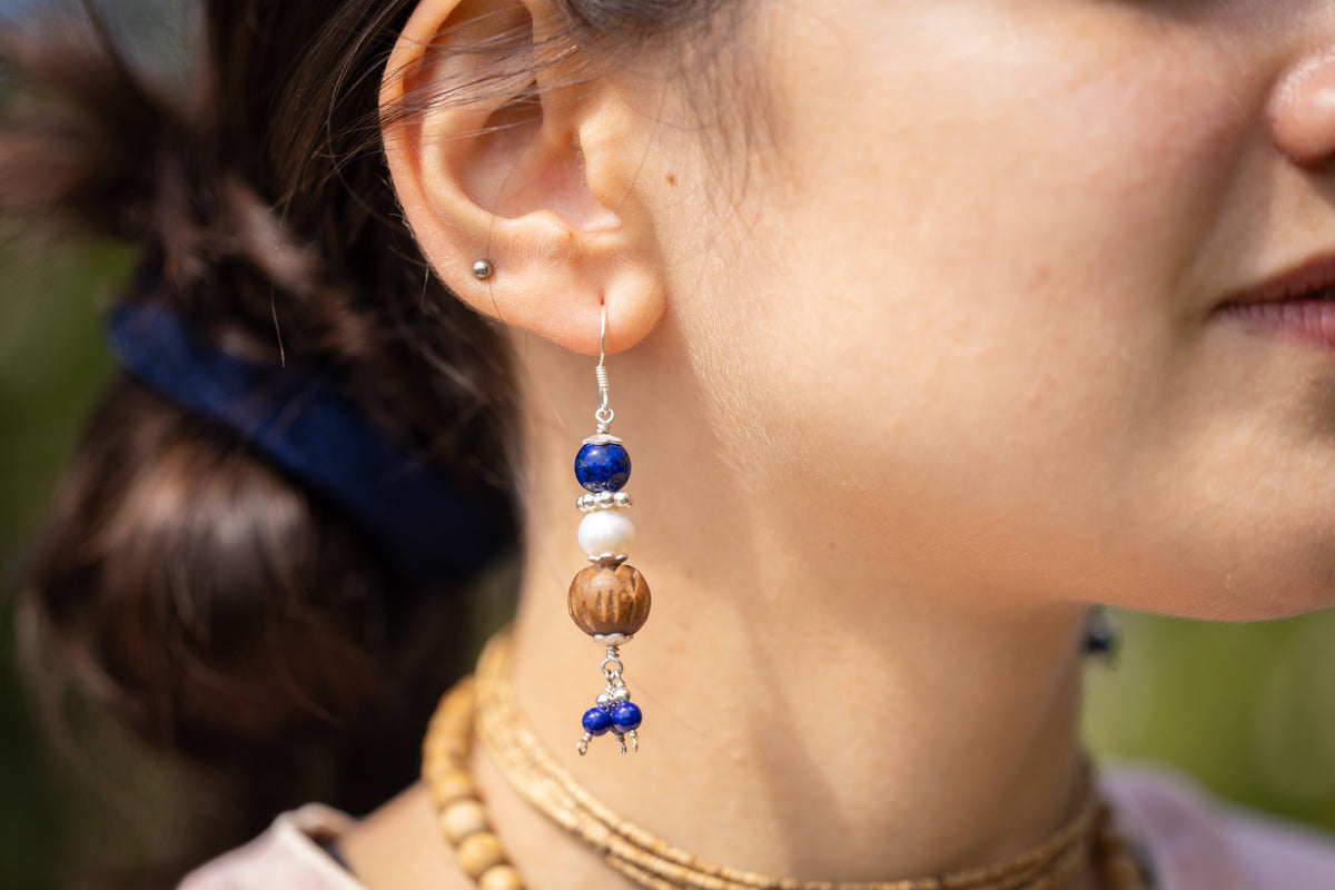 Earrings Lapis Blue