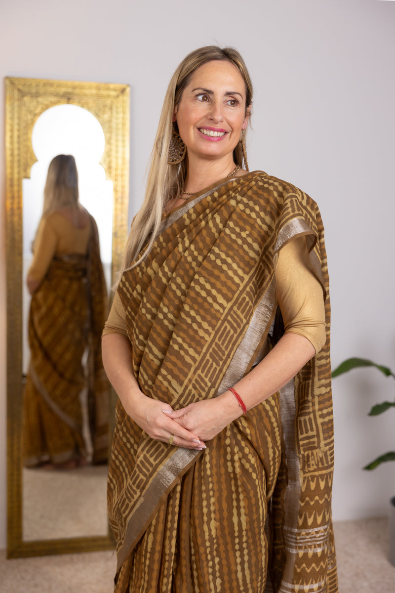 Slub Cotton Saree