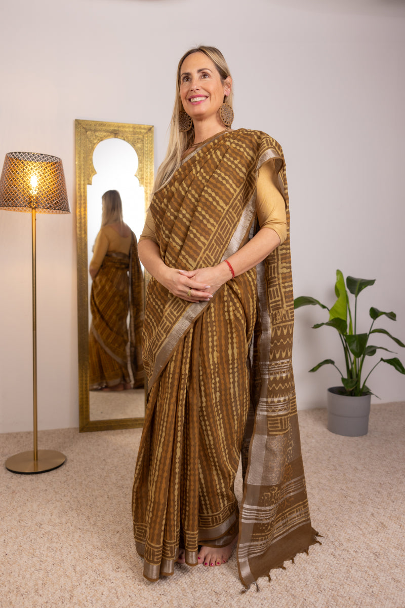 Slub Cotton Saree