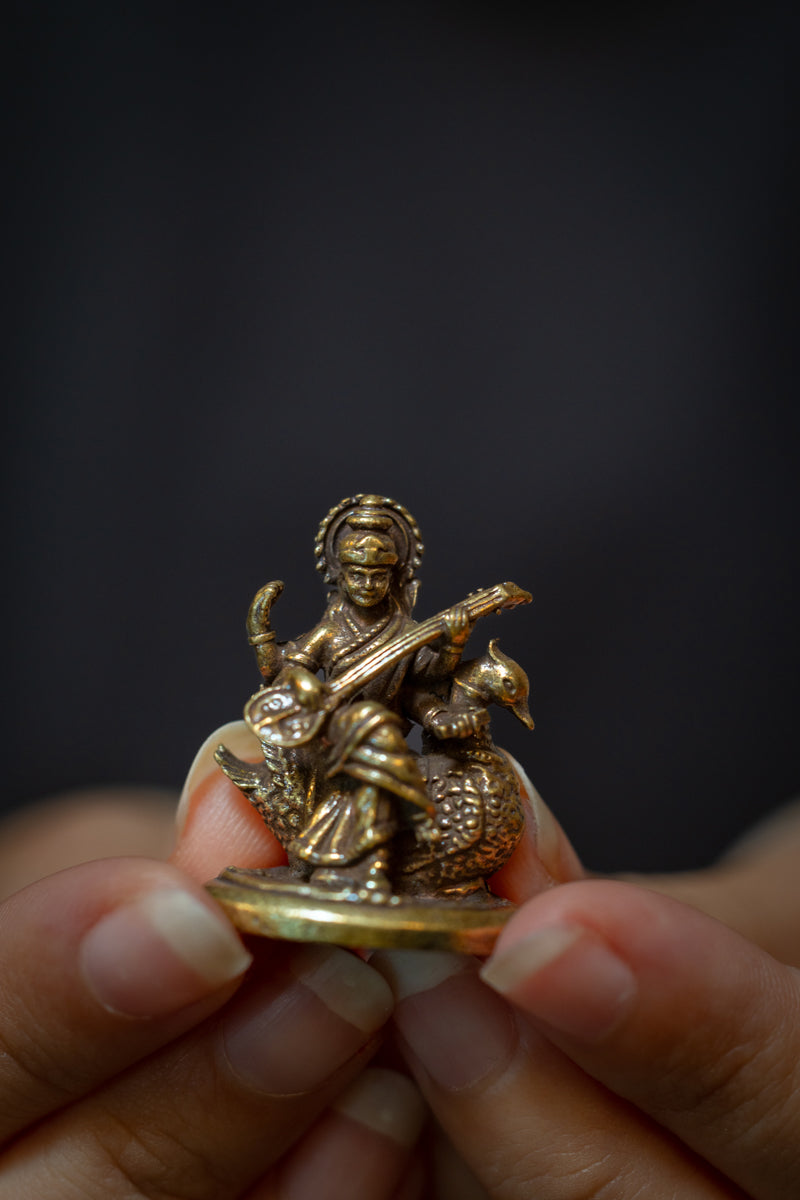 Saraswati Devi - mini murti
