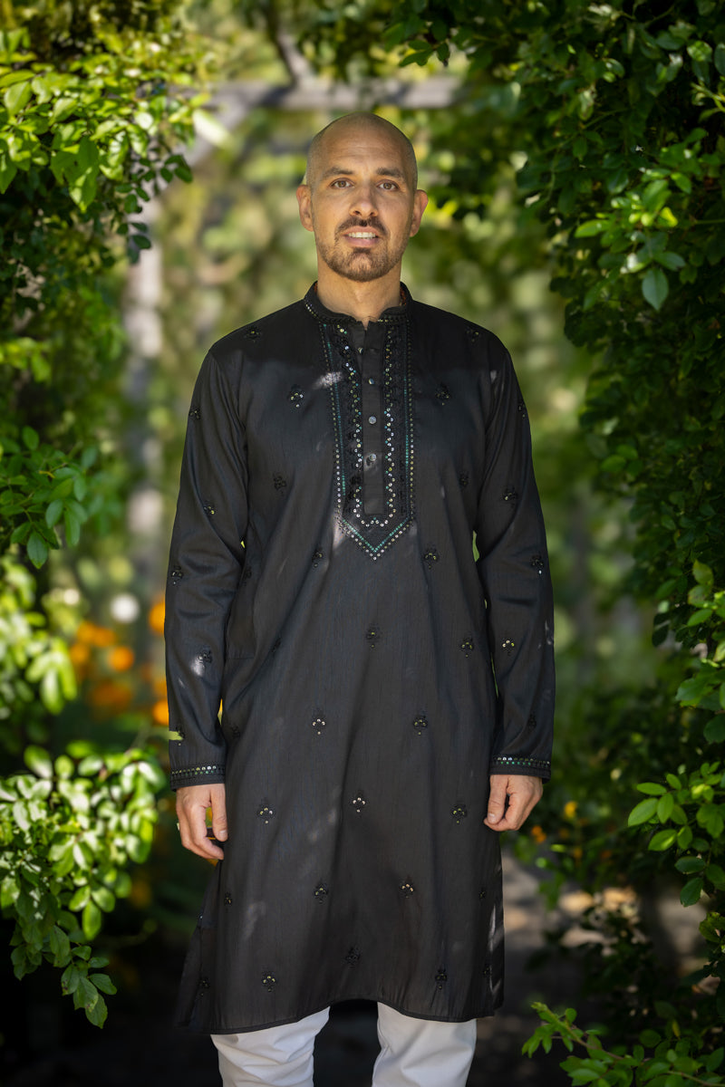 Classic Kurta Set, Black