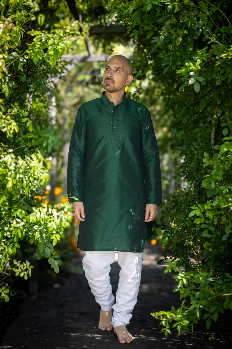 Classic Kurta, Emerald Green