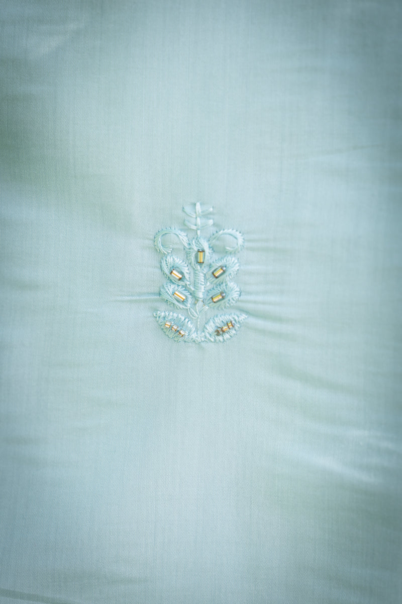 Embroidery Grace Kurta, Light Blue