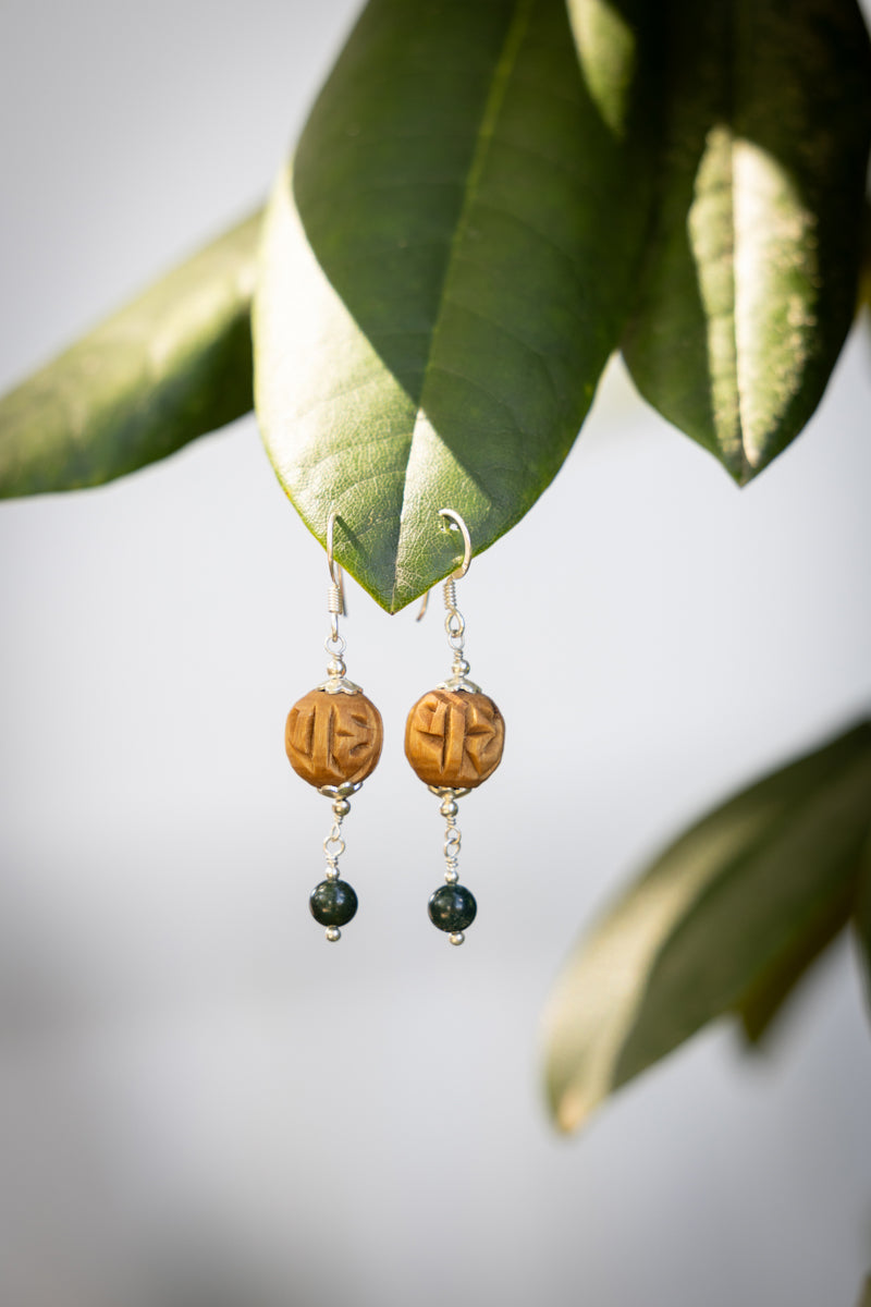Earrings Jade Dangles