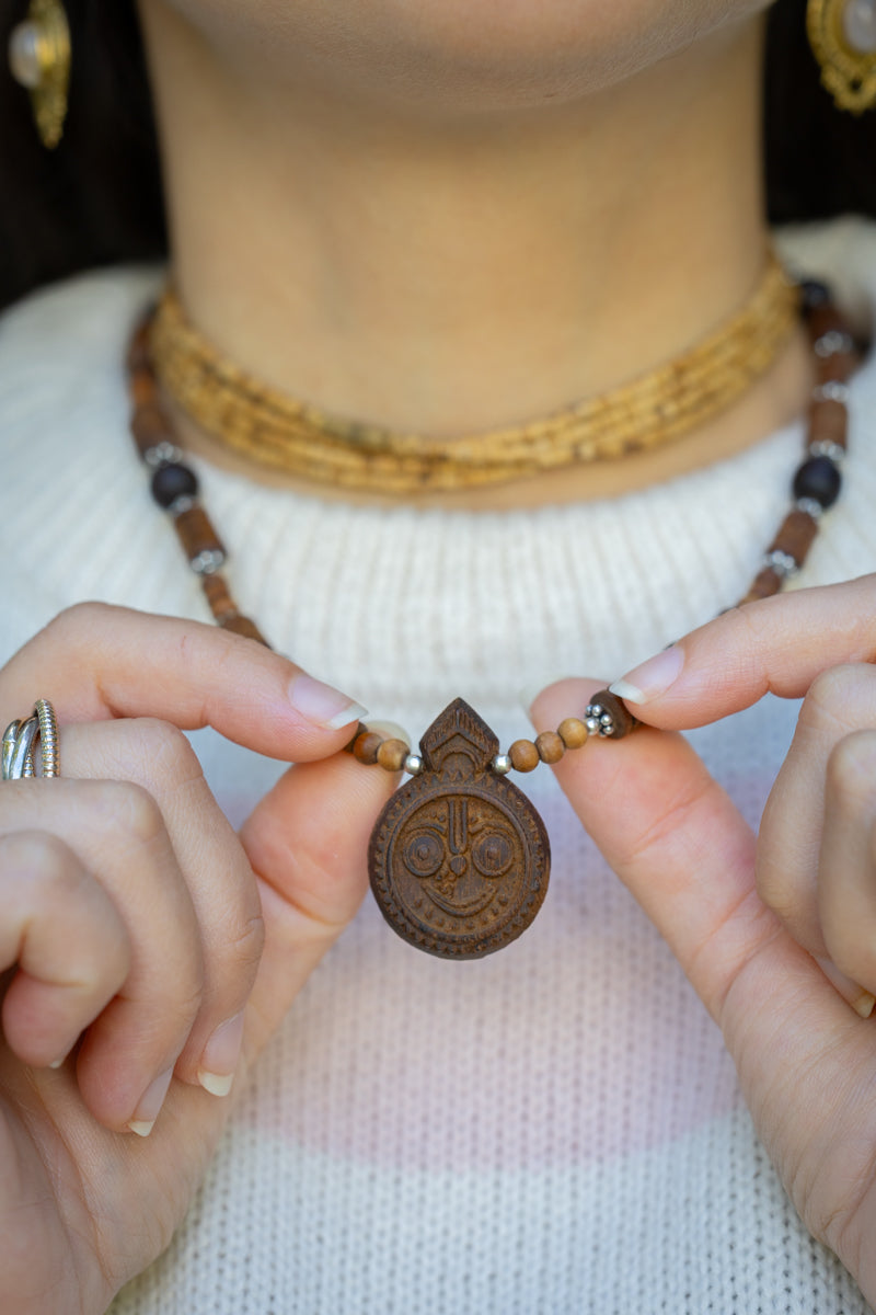 JAGANNATH Tulsi Round Pendant