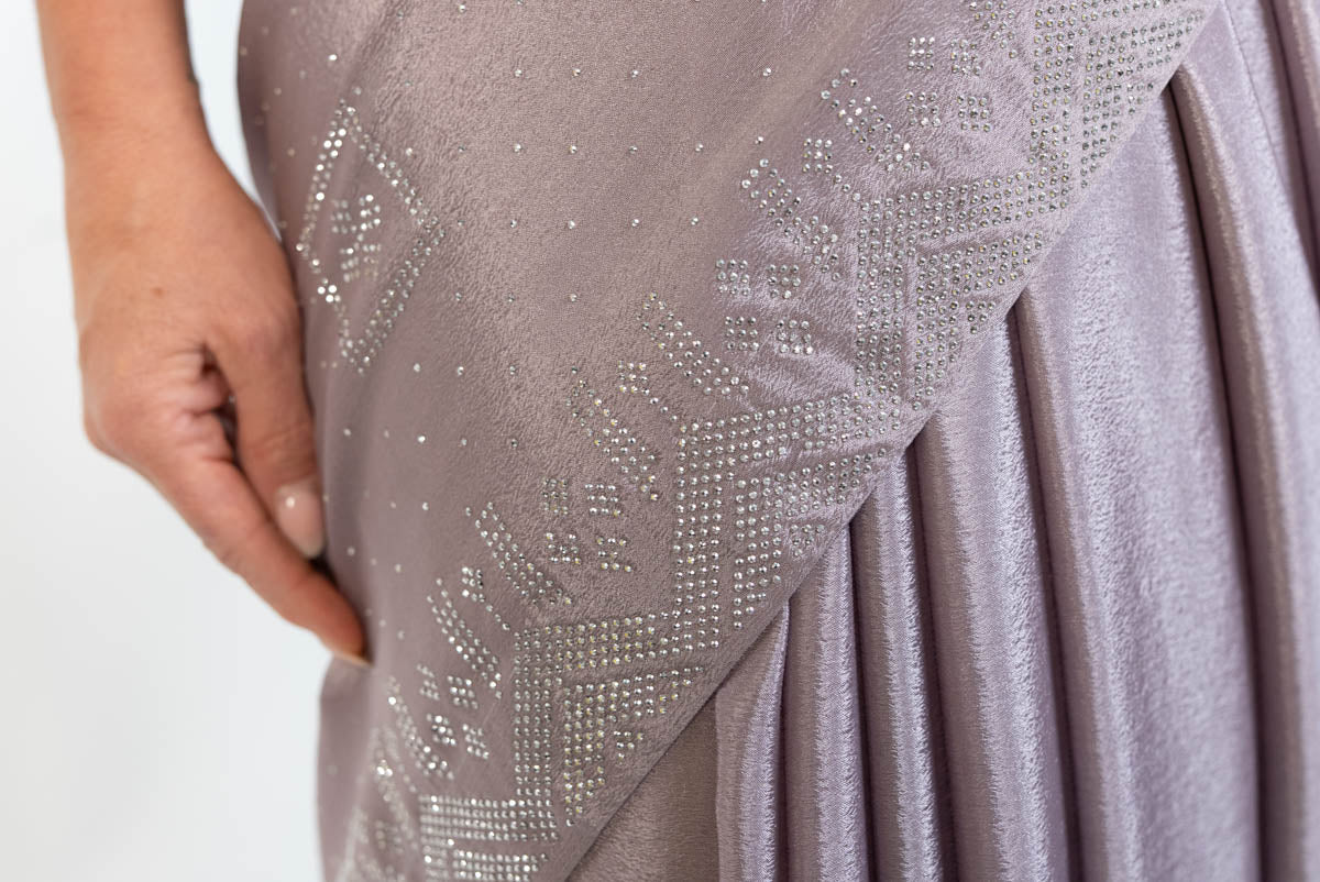 Dusty Lavender Saree