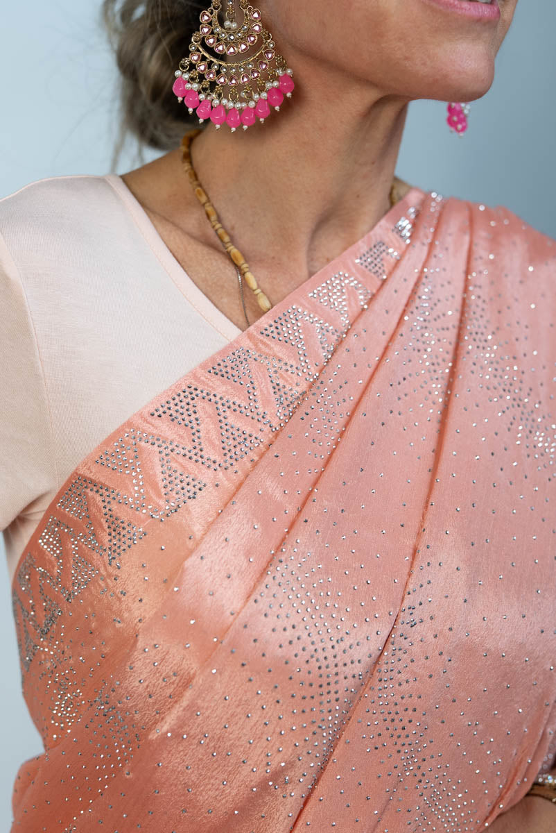 Powder Pink Saree