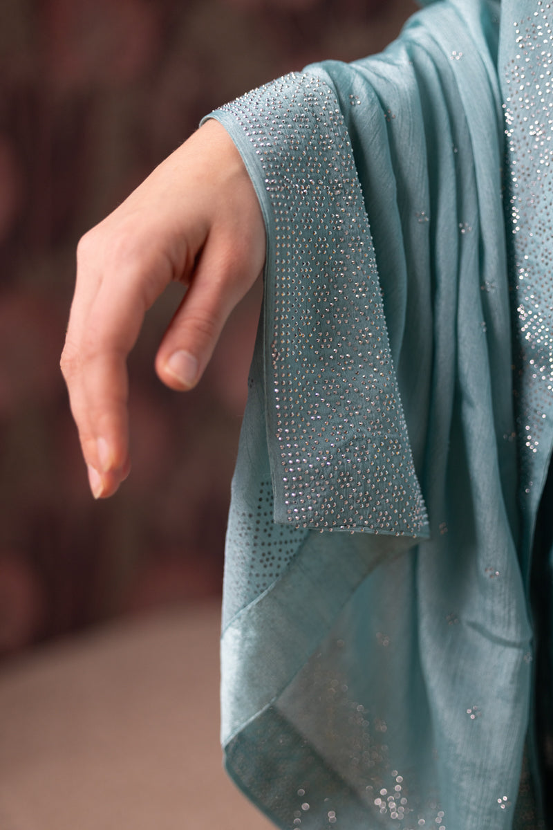 Sky Fall Blue Saree