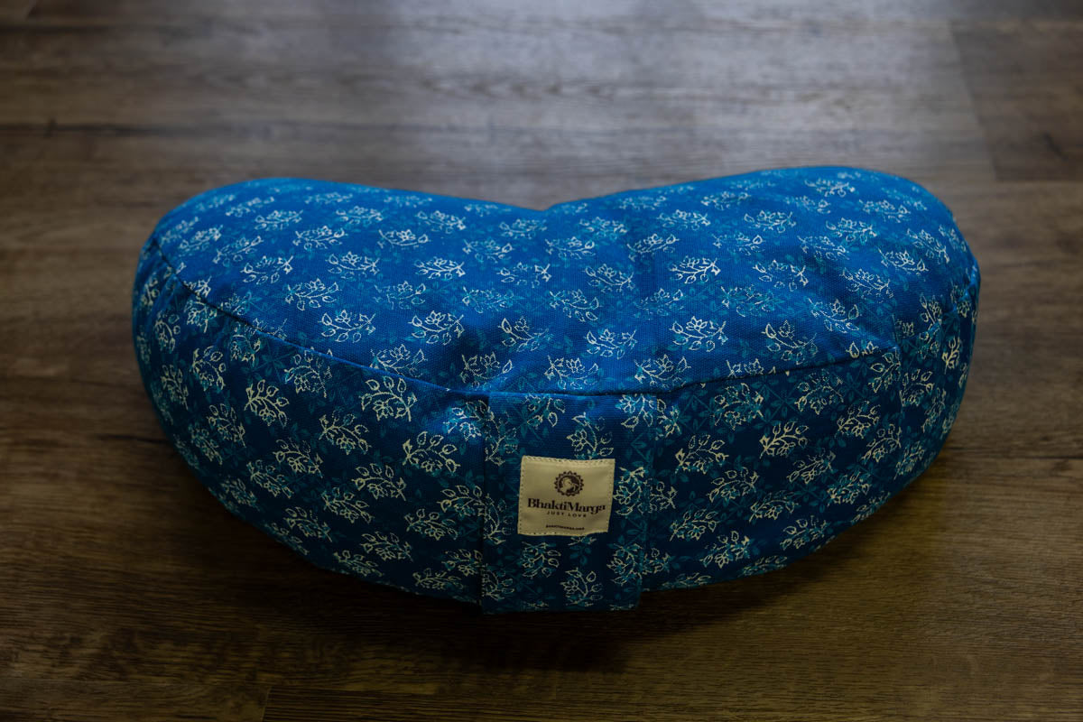 Meditation Cushion, Half-moon, Blue Skies