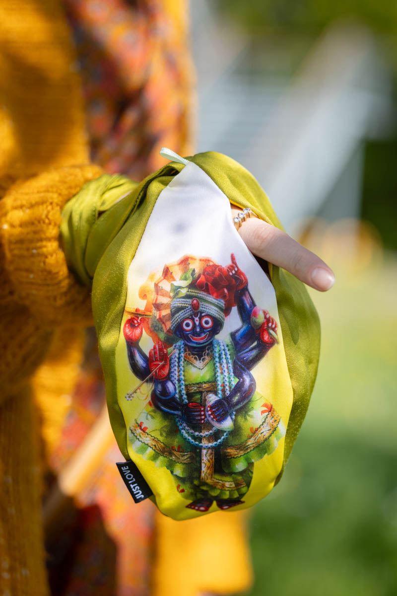 Mala Bag - Sri Vitthala Giridhari Parabrahman, olive green