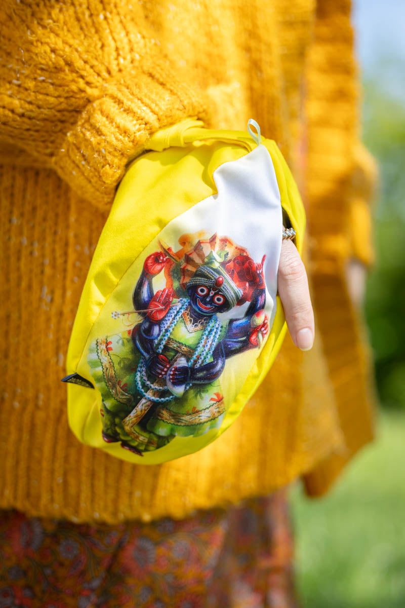 Mala Bag - Sri Vitthala Giridhari Parabrahman, yellow