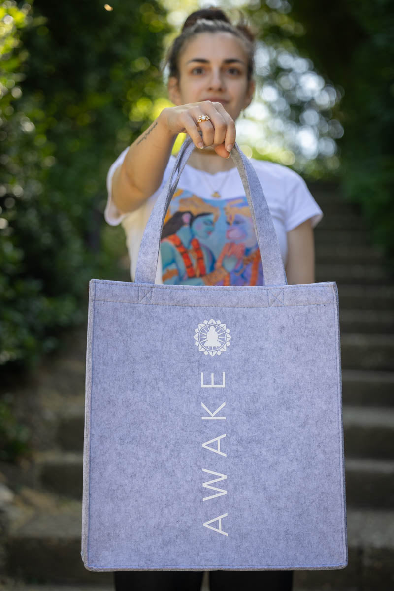 AWAKE canvas tote bag
