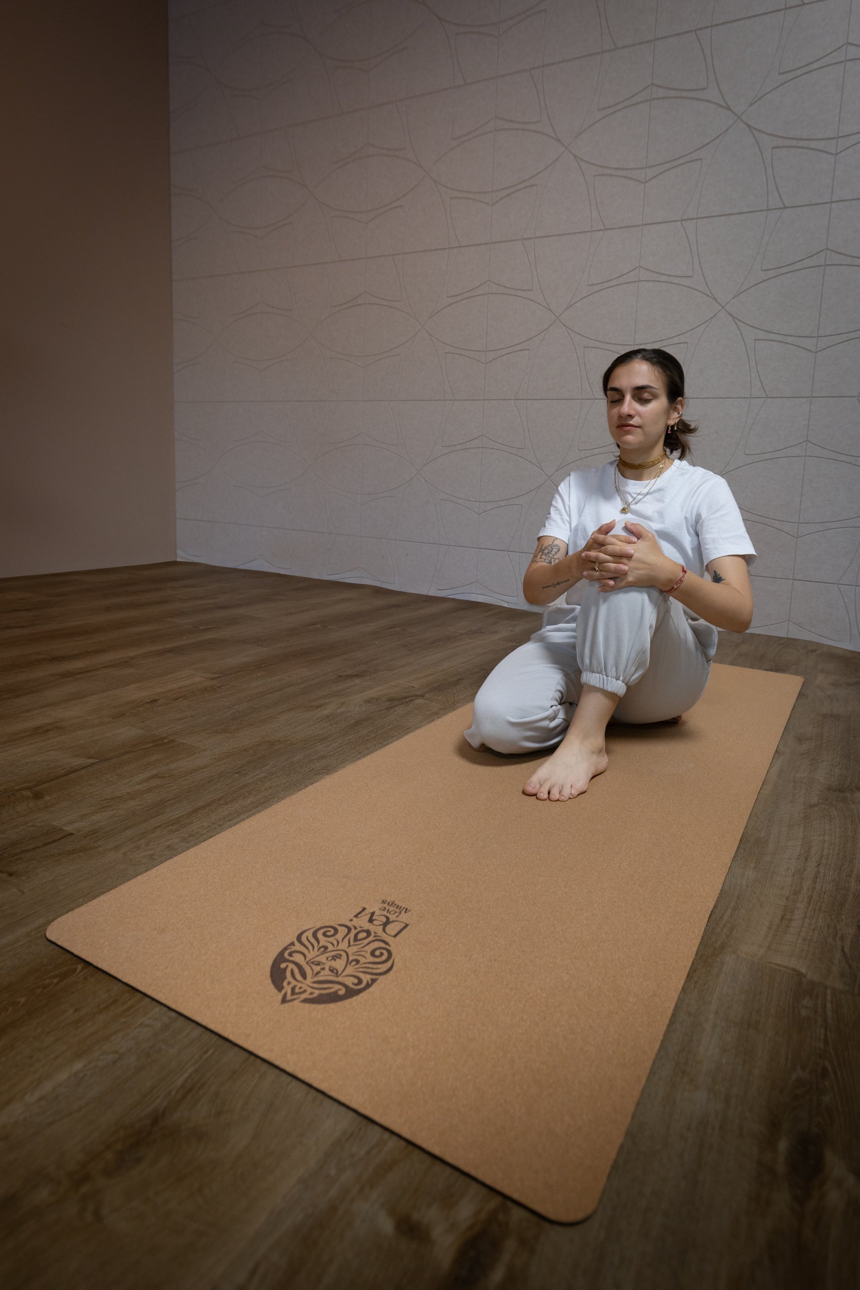 Tappetino Yoga, Sughero naturale con gomma