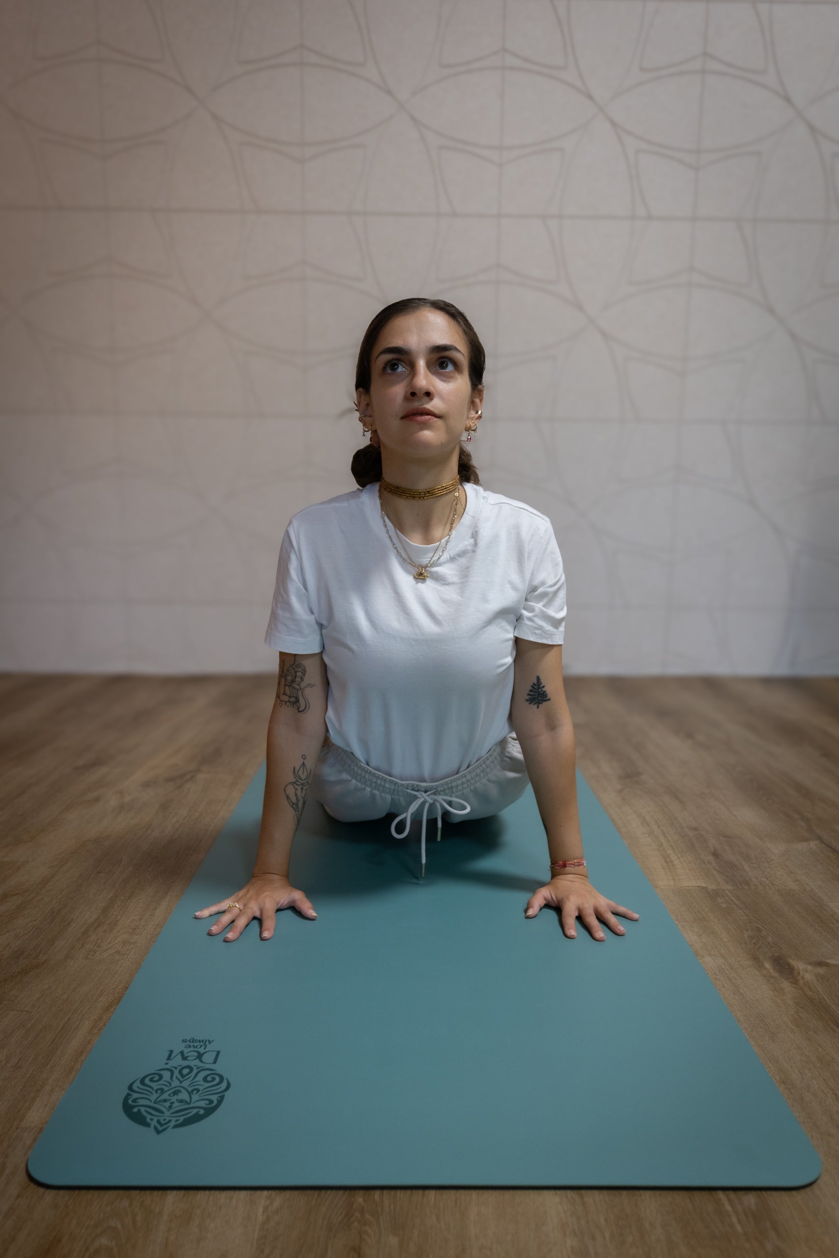 Tappetino yoga, PU con gomma naturale