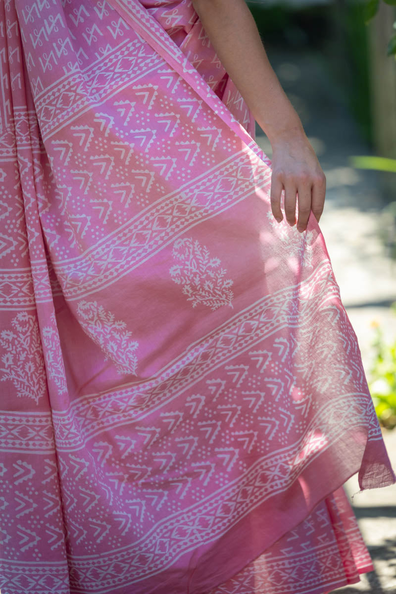 Malmal Cotton Saree