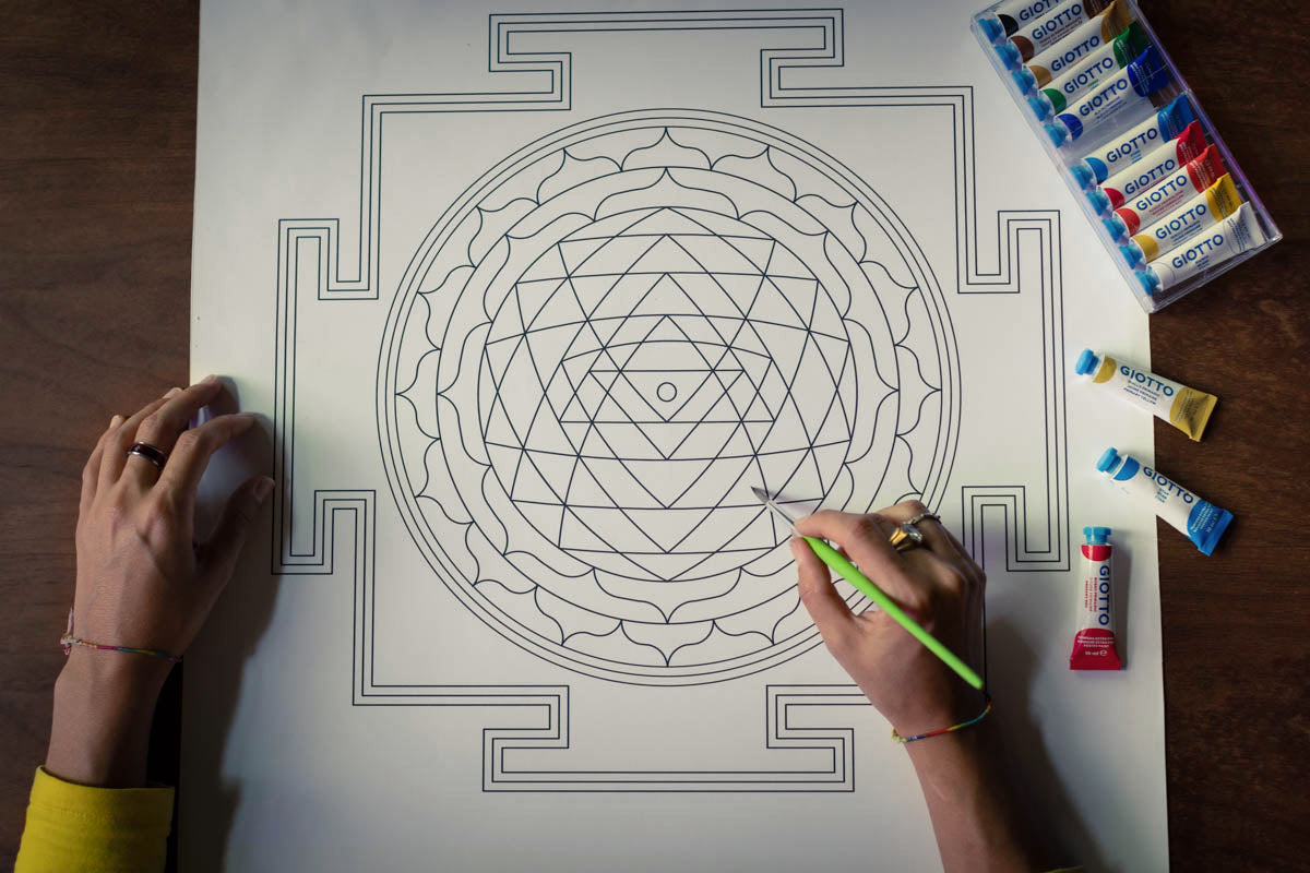 Sri Yantra on Canvas