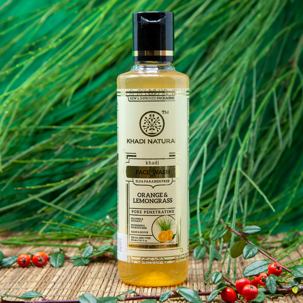 Khadi Herbal Face Wash ORANGE & LEMONGRASS