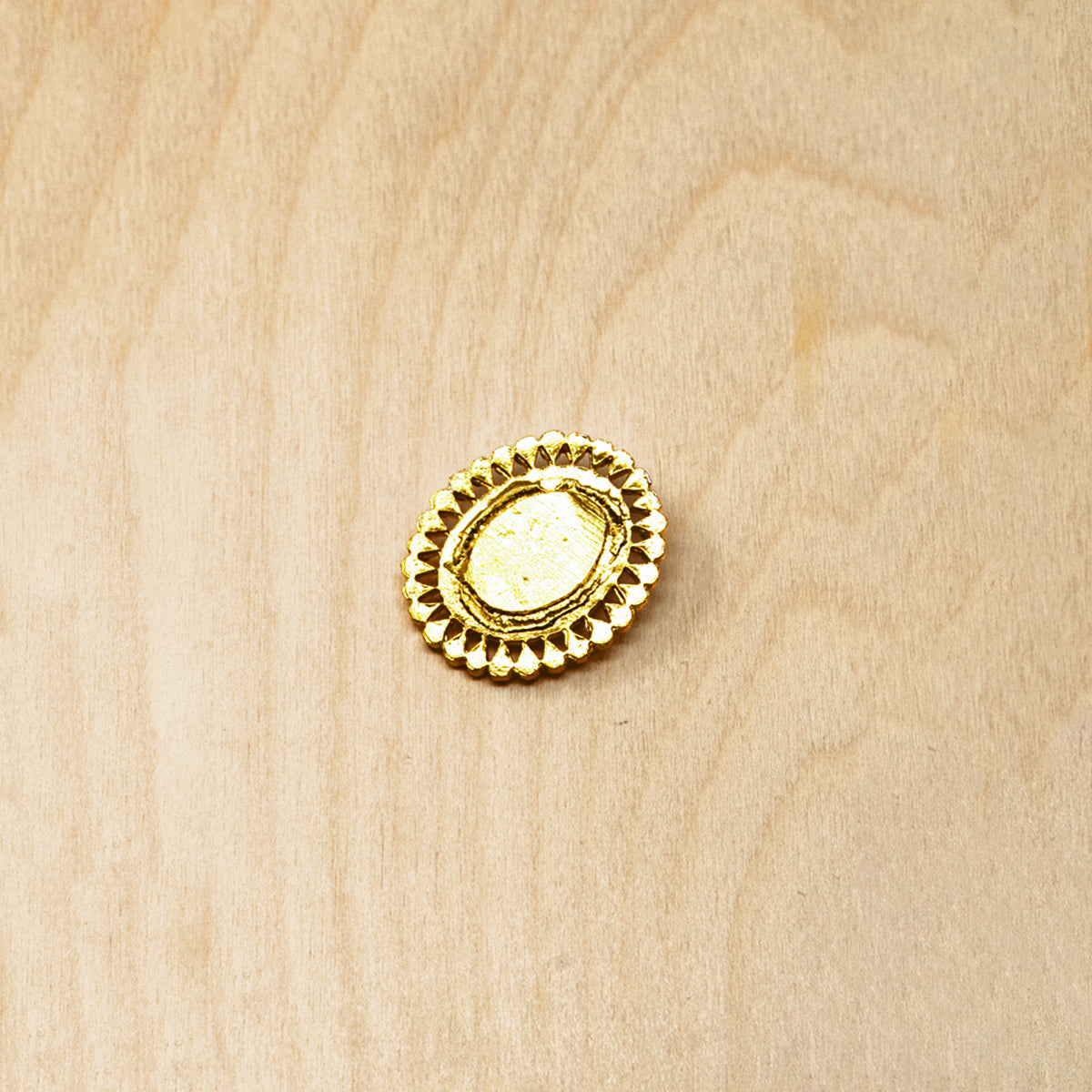 Decorazione di design in pietra - Ovale Bagliore / 28x23mm / Gioielli in pietra per decorazioni di divinità