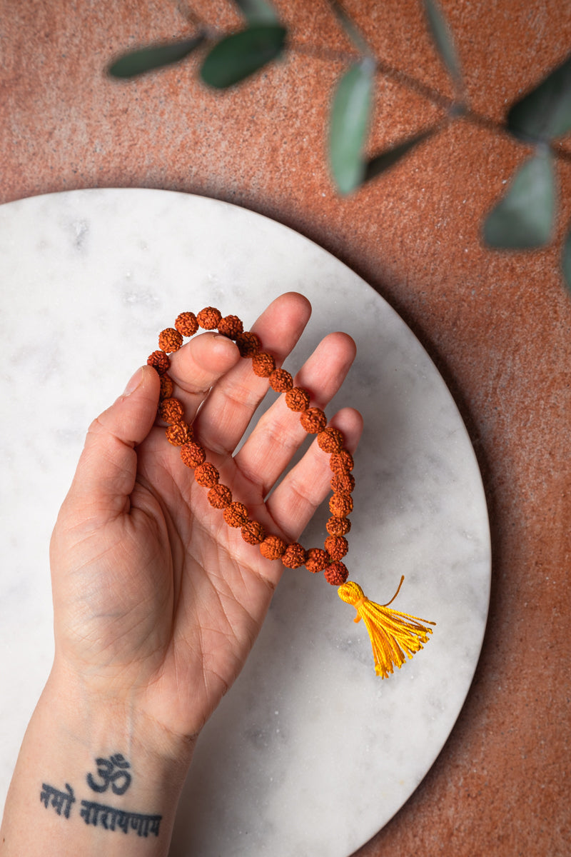 Braccialetto Rudraksha Mala