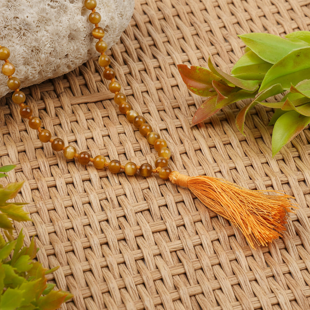 Brown Cat's Eye Mala