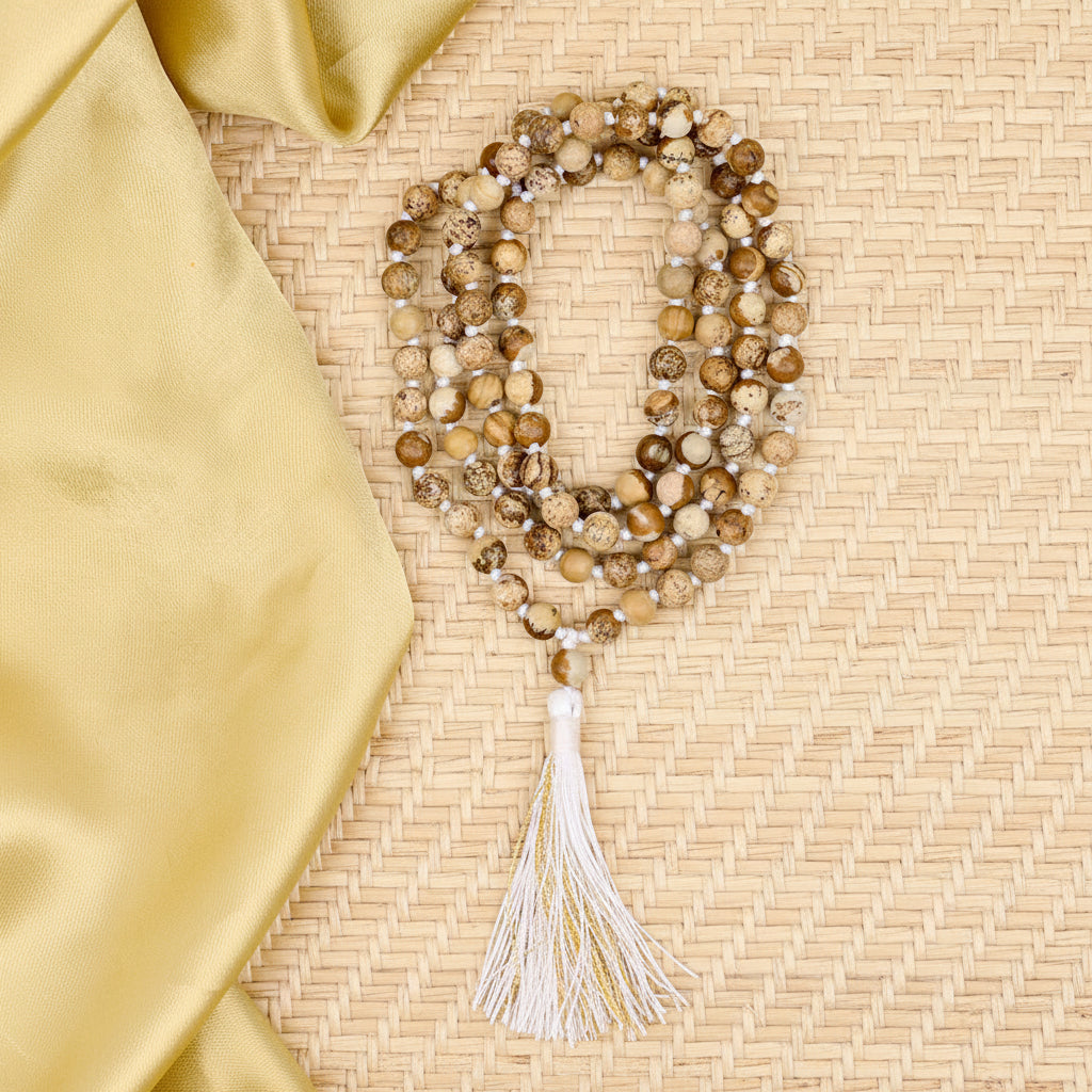 Natural Jasper Mala