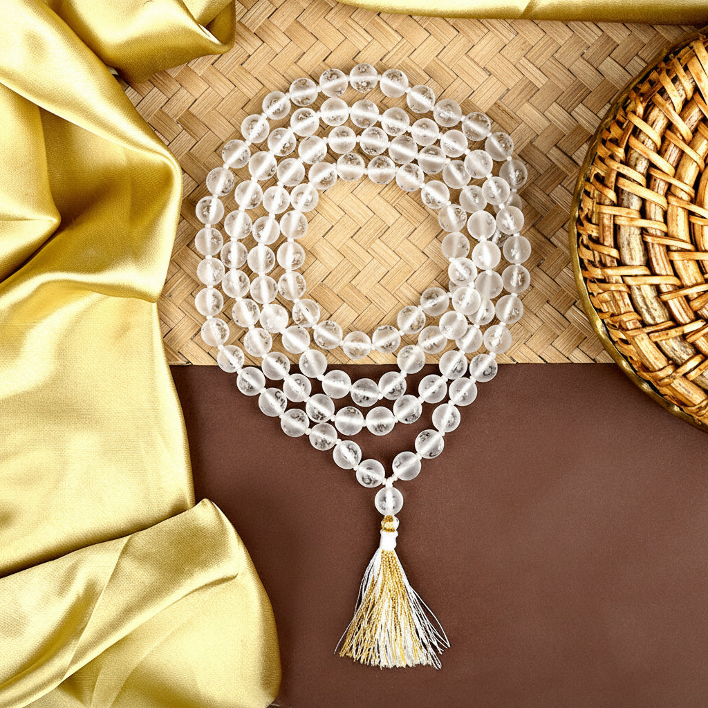 OM Crystal Mala