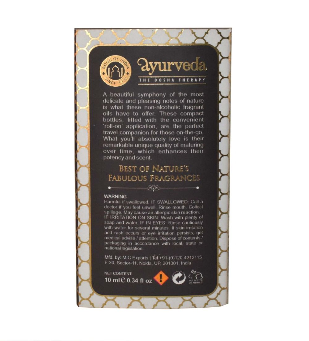 Oil Perfume, Ayurveda, Song of India, 10ml