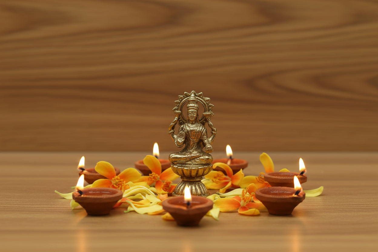 Maha-Lakshmi sitting - mini murti
