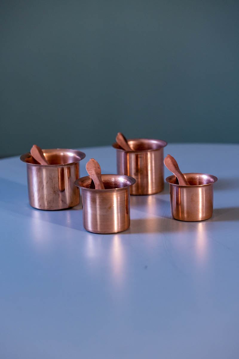 Copper Puja Cup with spoon