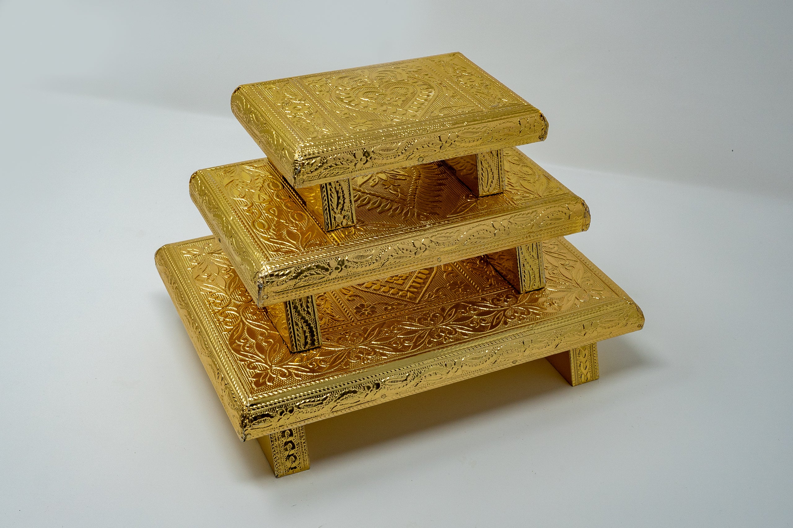 Asanam/Puja Plate Table, golden
