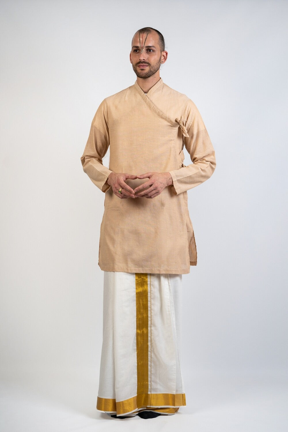 Dhoti with Golden Border