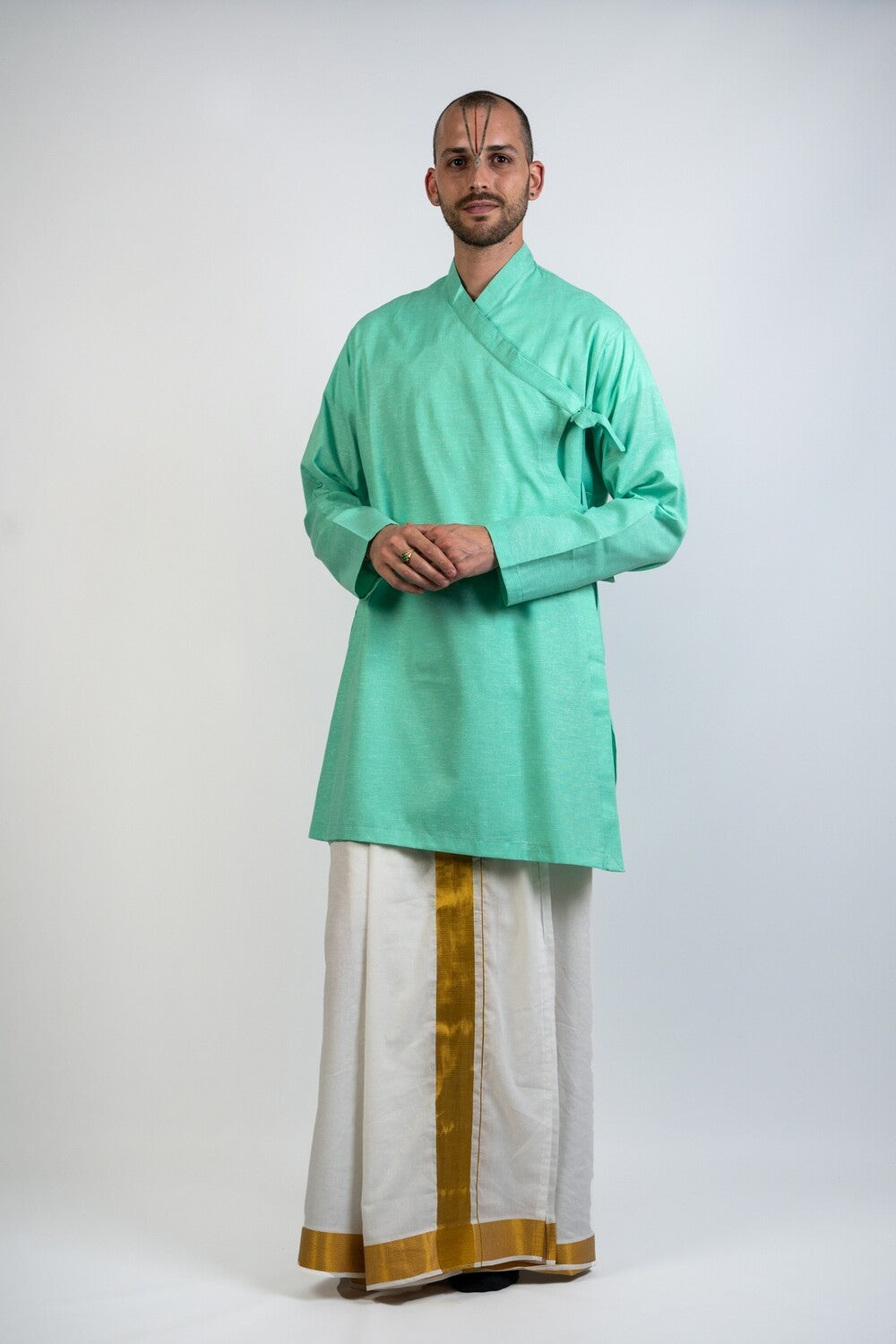 Dhoti with Golden Border