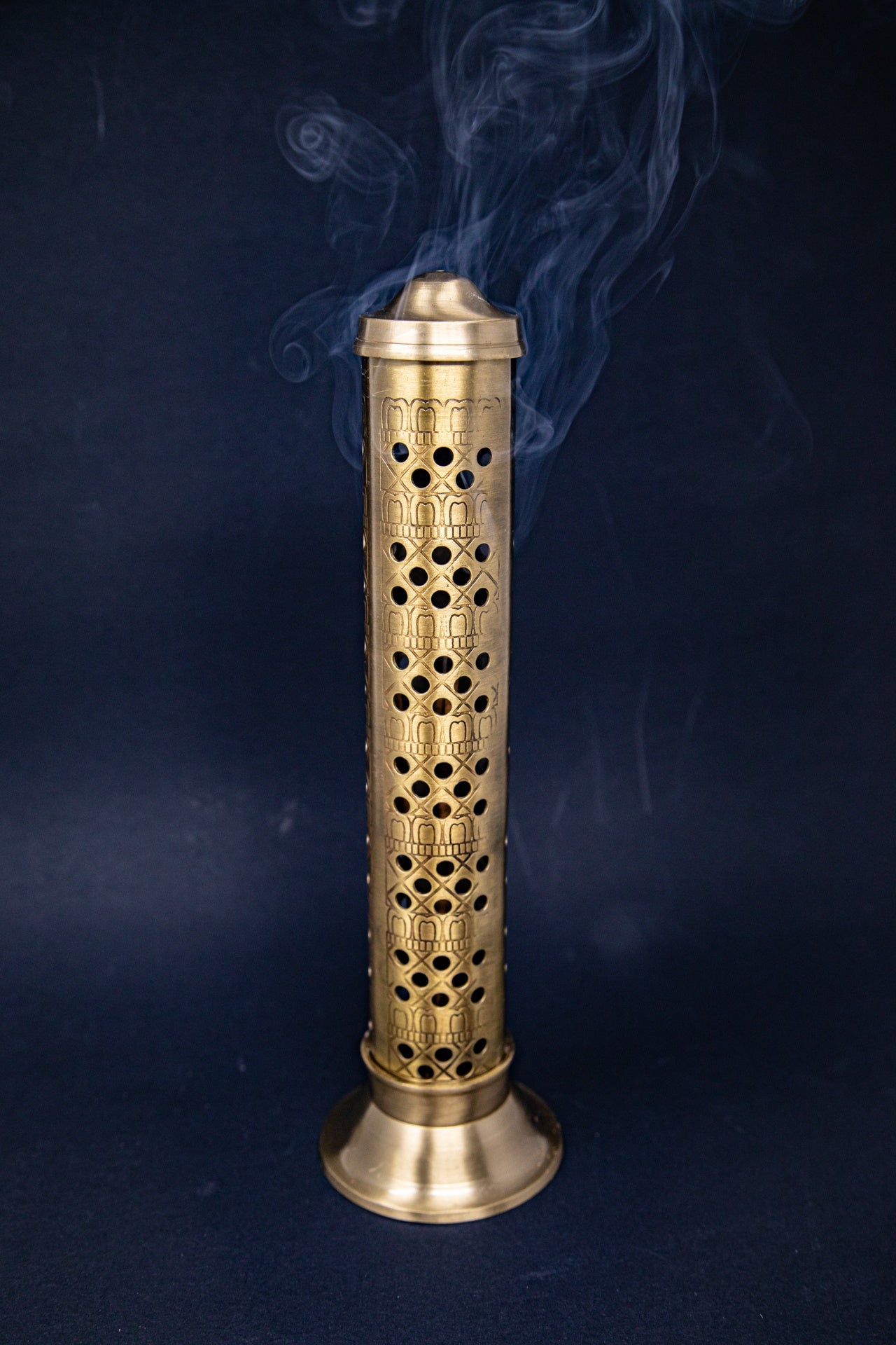Safe Incense Stand with Ash Catcher - Brass